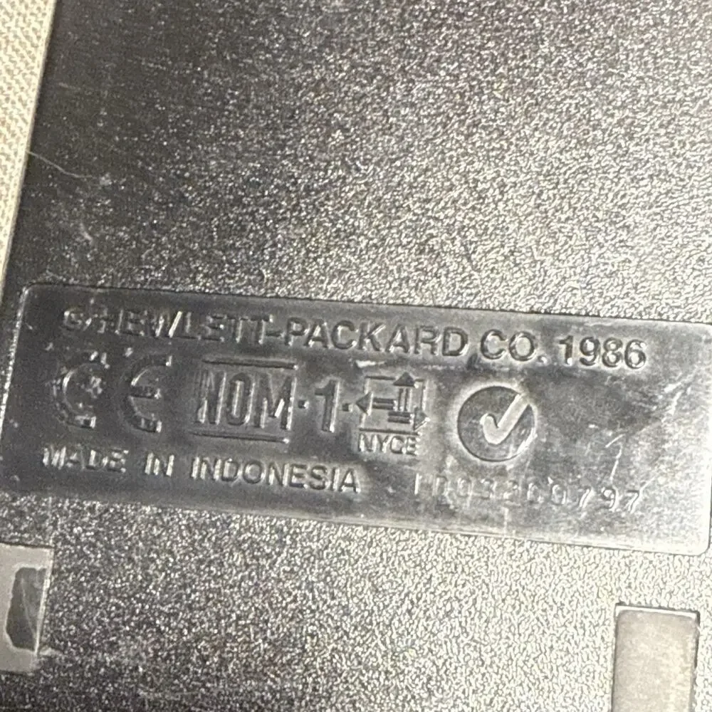 Rare!! HP 19BII Business Consultant II Calculator Tested Battery Door on Back